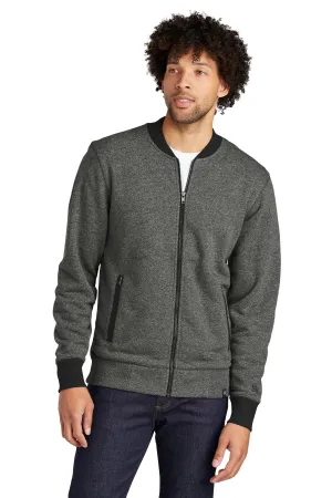 New Era  French Terry Baseball Full-Zip. NEA503 Black Twist/ Black