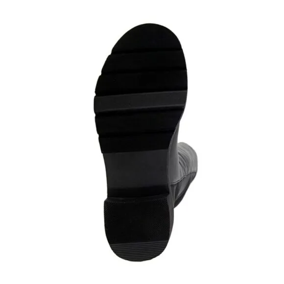 New KENSIE Black Welles Mixed Media tall Boots Over the Knee 6.5