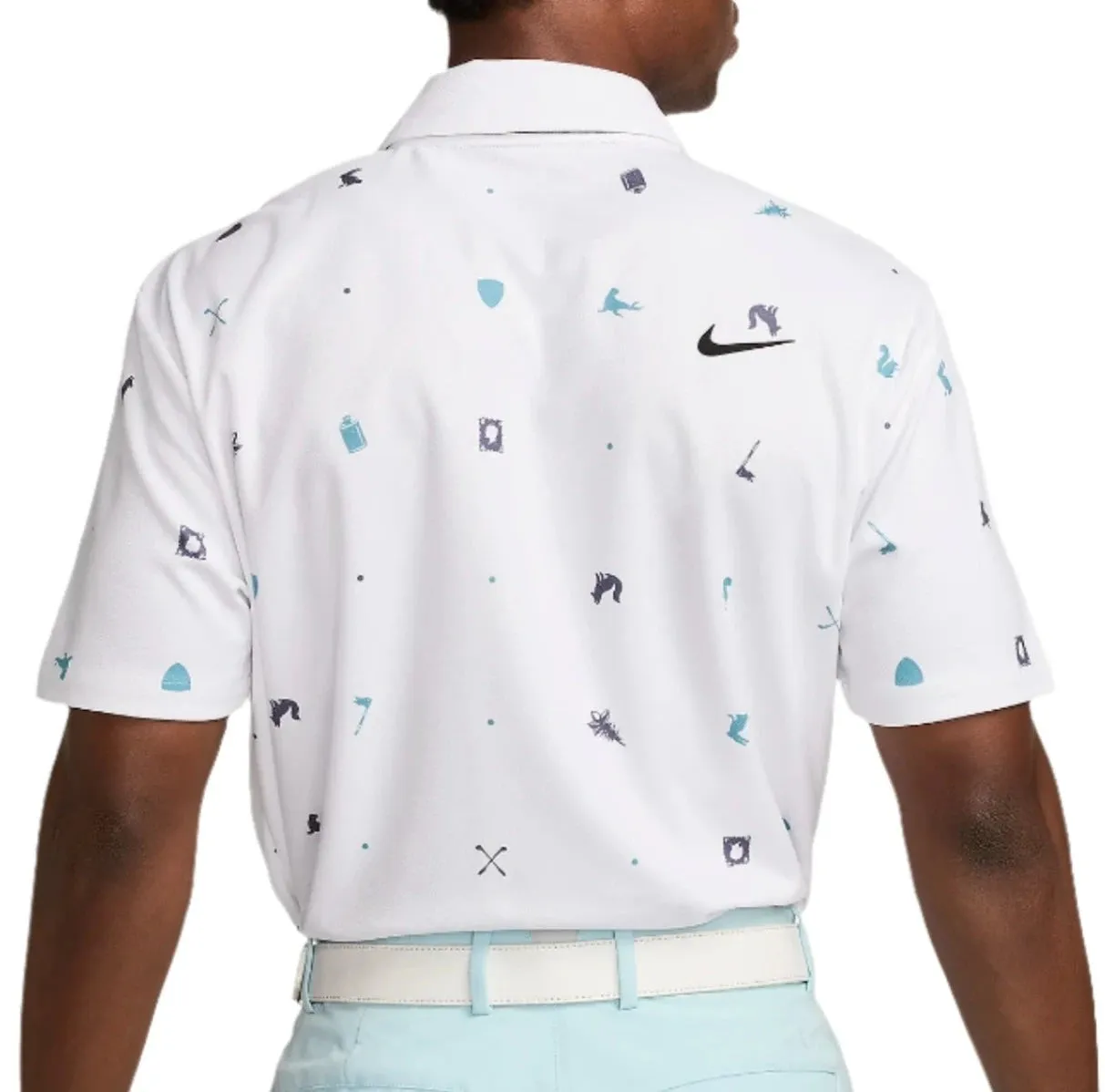 Nike Dri-Fit Tour Icon Print Golf Polo Shirt