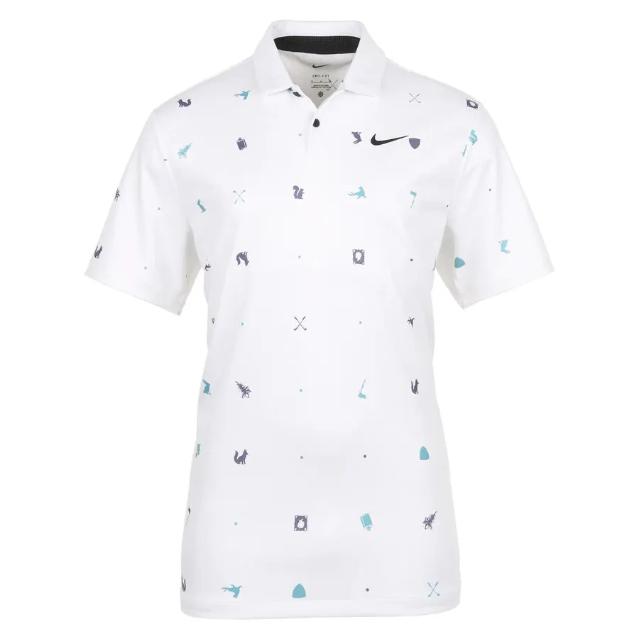 Nike Dri-Fit Tour Icon Print Golf Polo Shirt