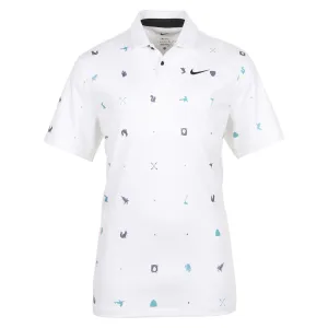 Nike Dri-Fit Tour Icon Print Golf Polo Shirt