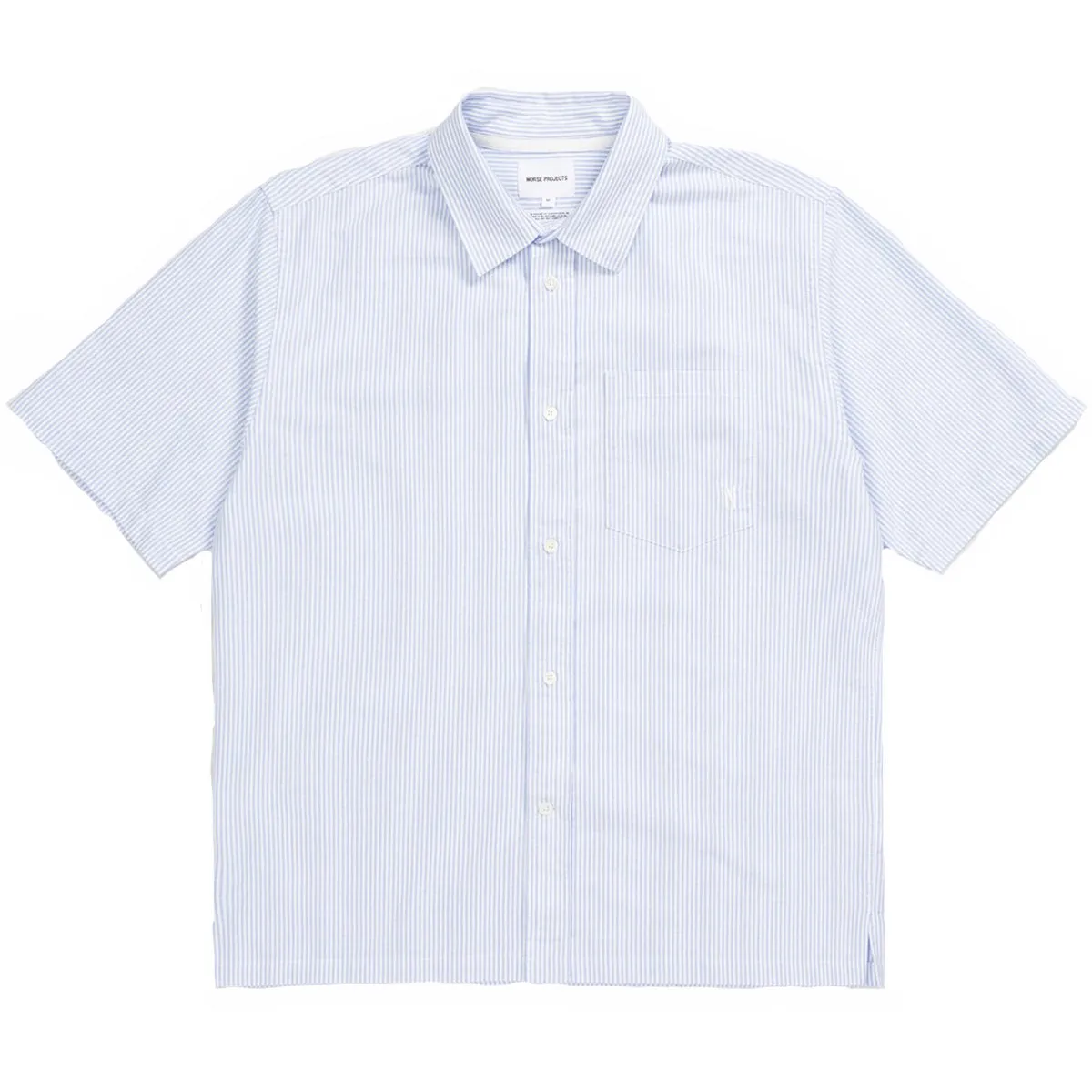 Norse Projects Ivan Oxford Monogram Blue Stripe