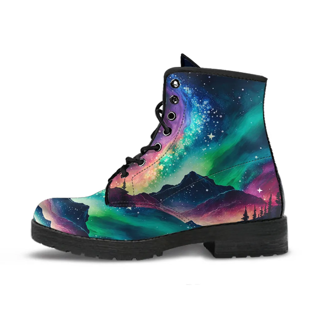 Northern Lights Colorful Ankle Boots