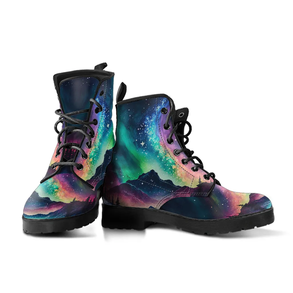 Northern Lights Colorful Ankle Boots