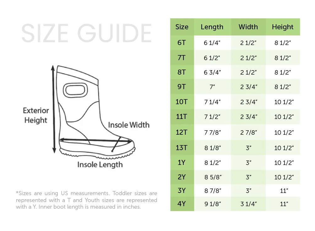 Oaki Kids Neoprene Rain & Snow Boots in Snooty Unicorns