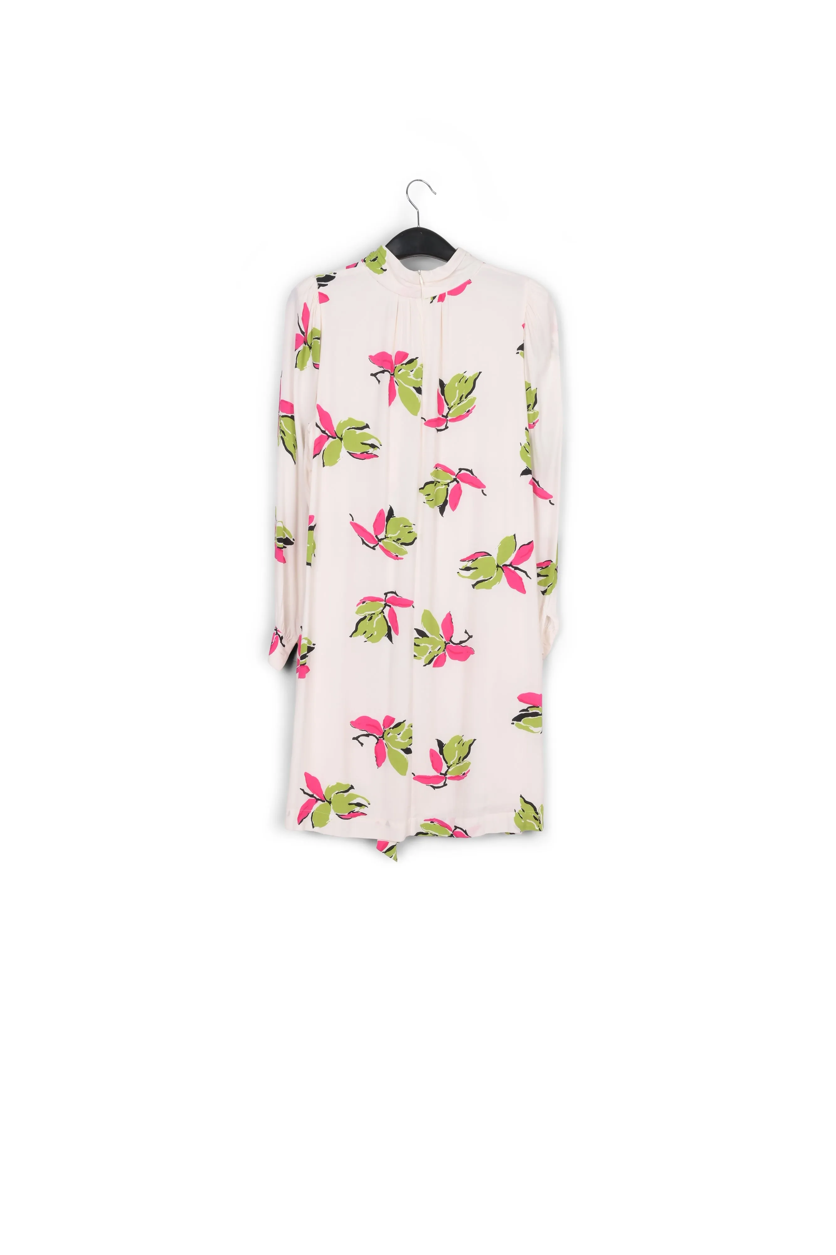 Off-white floral-printed mini dress