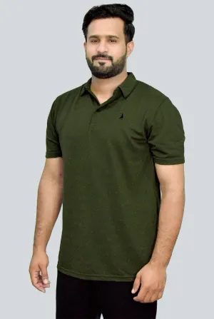 Olive Green Polo Shirts For Men