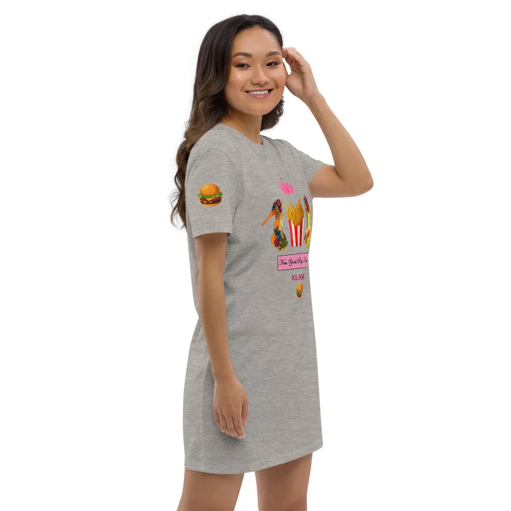 Organic cotton t-shirt dress 'Pop Princess'