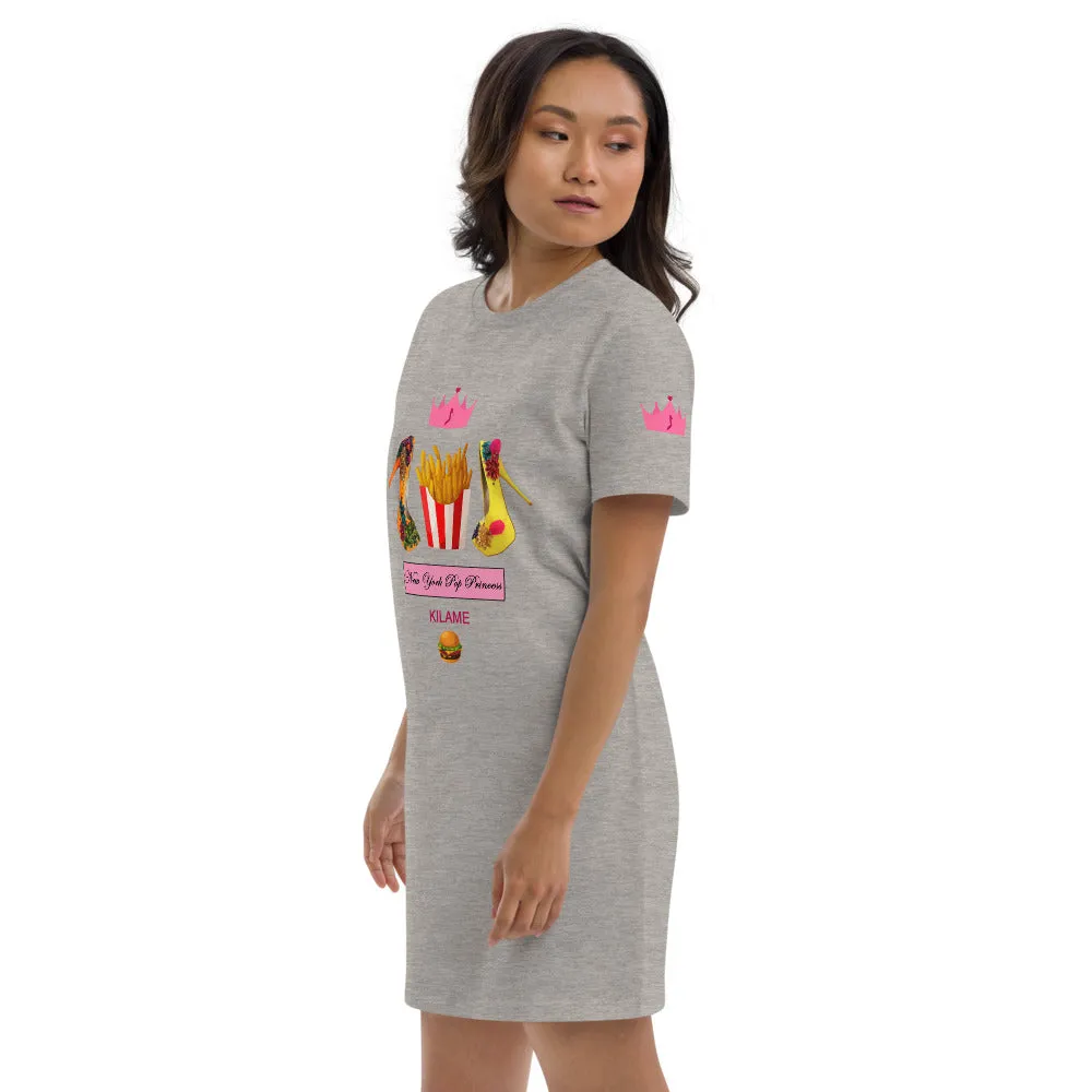 Organic cotton t-shirt dress 'Pop Princess'
