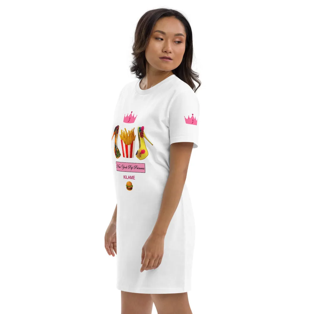 Organic cotton t-shirt dress 'Pop Princess'