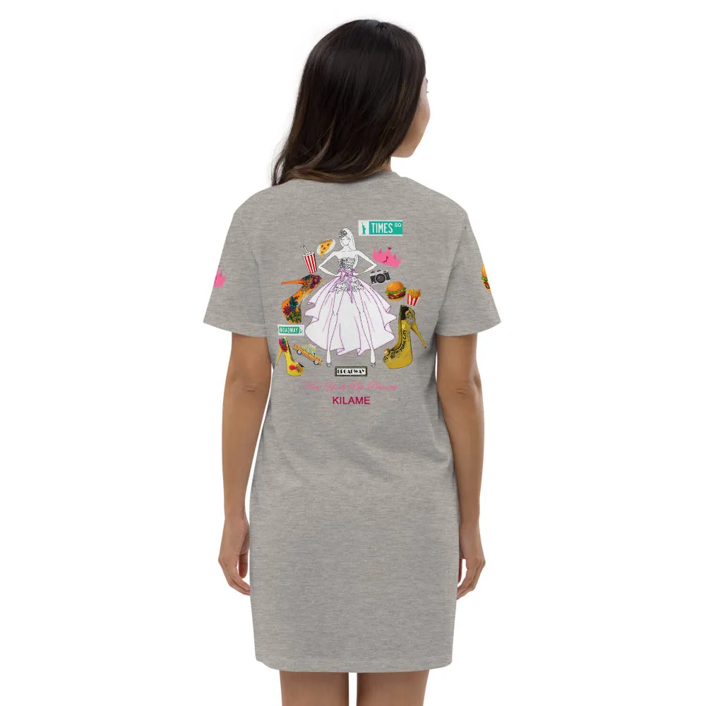 Organic cotton t-shirt dress 'Pop Princess'