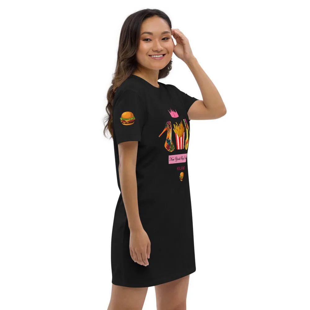 Organic cotton t-shirt dress 'Pop Princess'