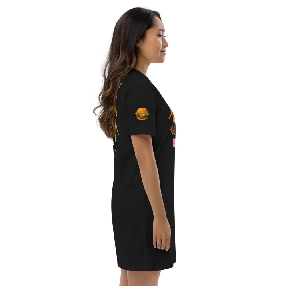 Organic cotton t-shirt dress 'Pop Princess'