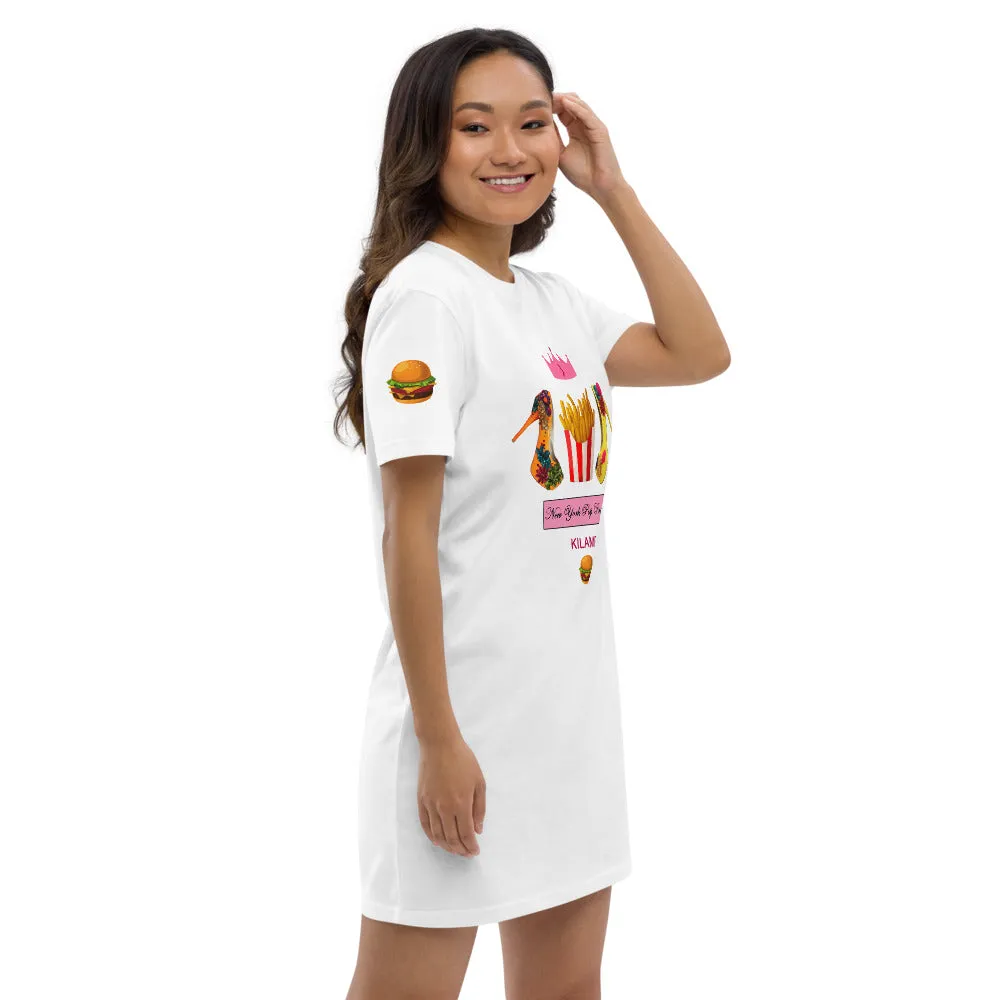 Organic cotton t-shirt dress 'Pop Princess'