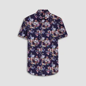 Orson Watercolor Print Short Sleeve Shirt