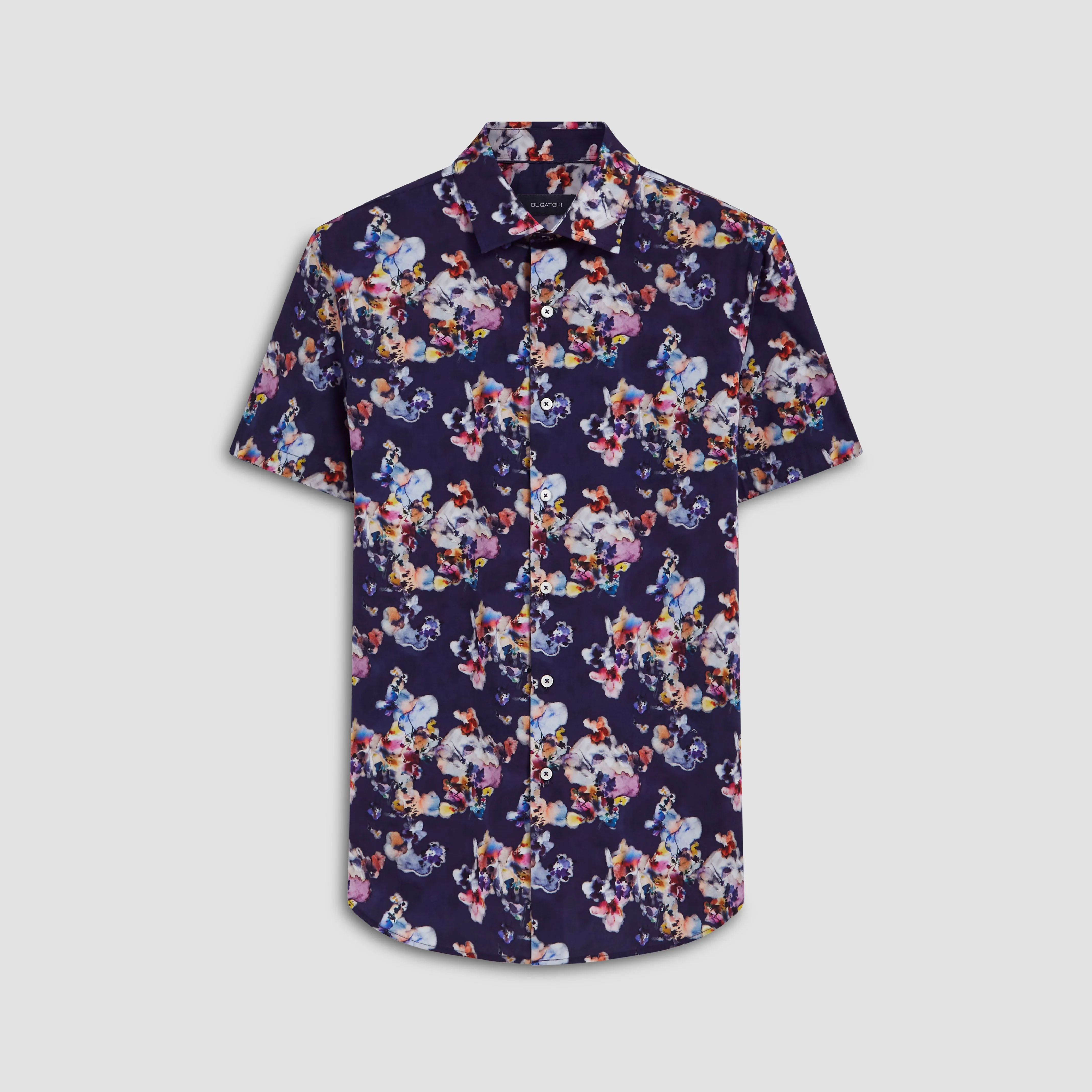Orson Watercolor Print Short Sleeve Shirt