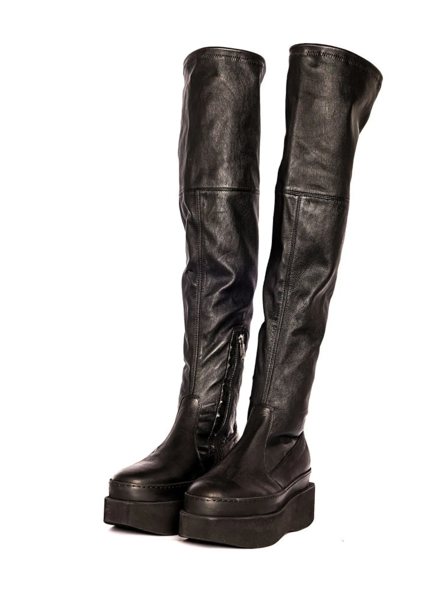 Over The Knee Platform Boots by LOFINA
