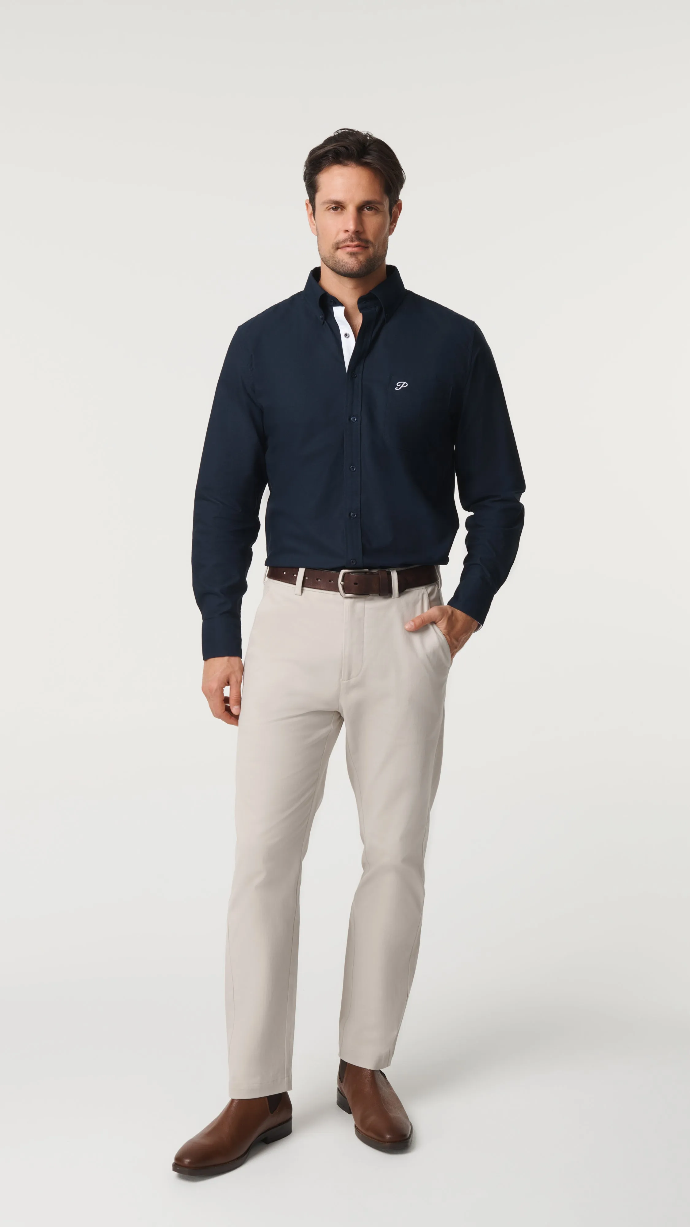 Oxford Cotton Shirt - Navy