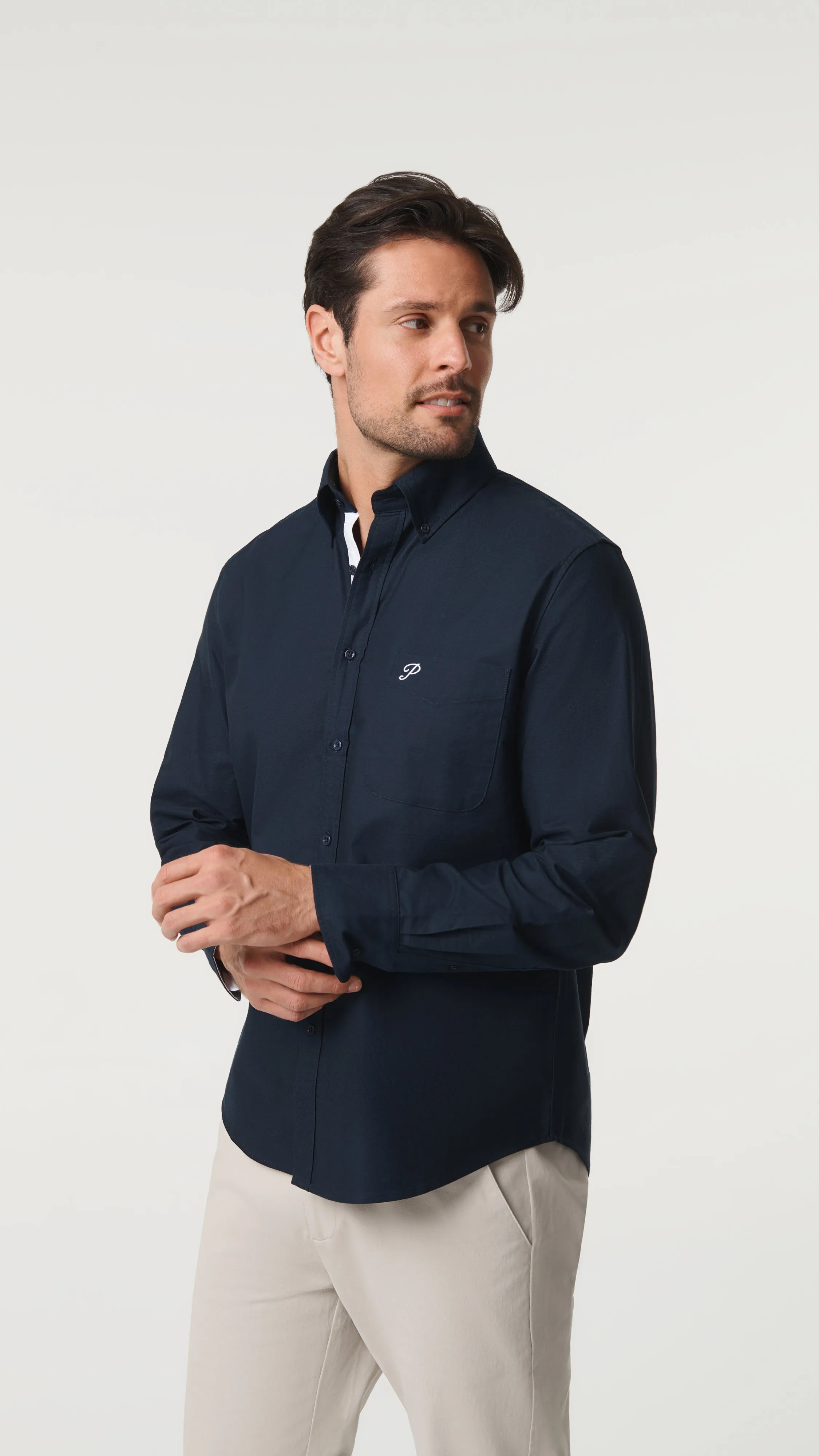 Oxford Cotton Shirt - Navy