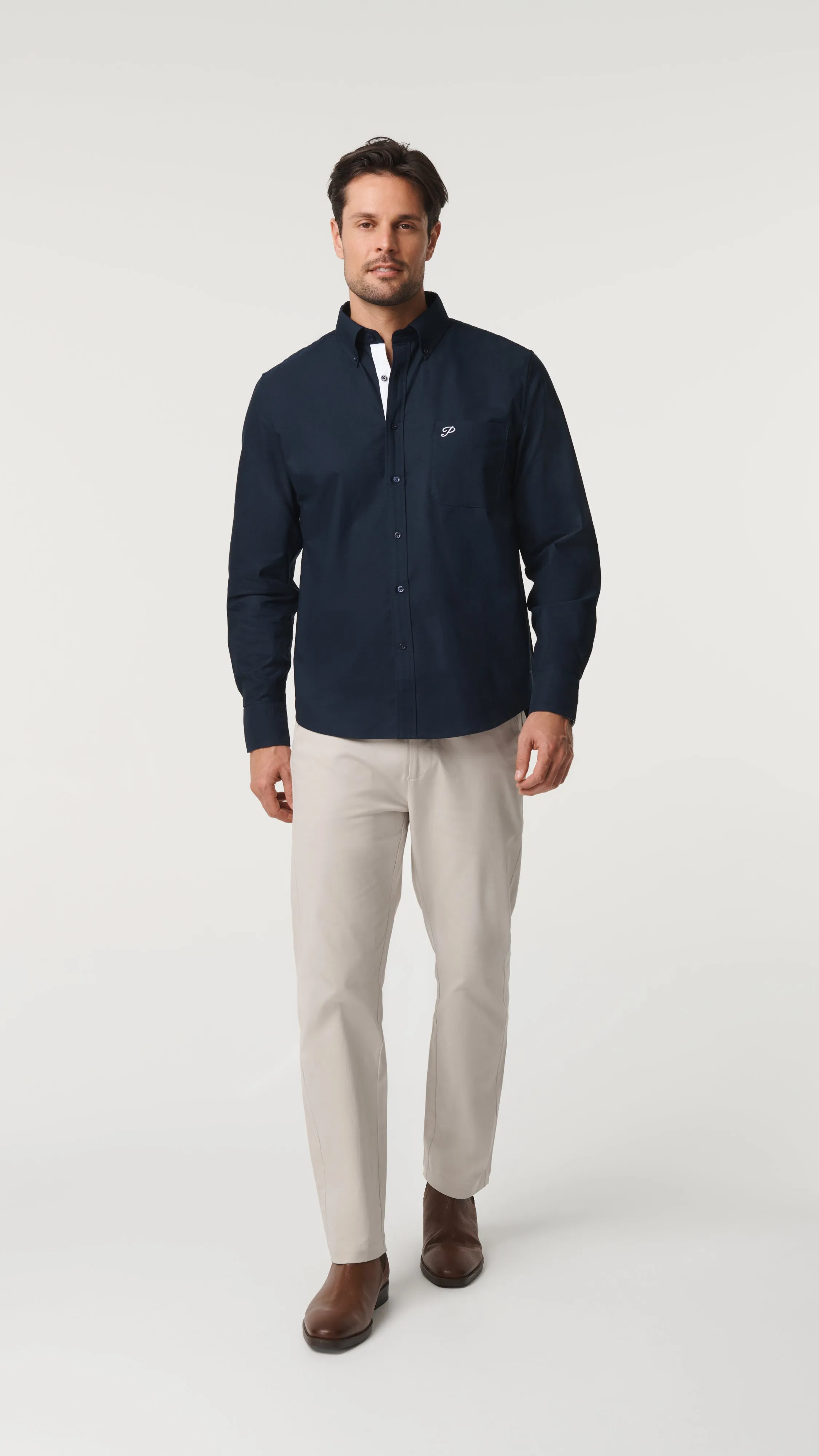 Oxford Cotton Shirt - Navy