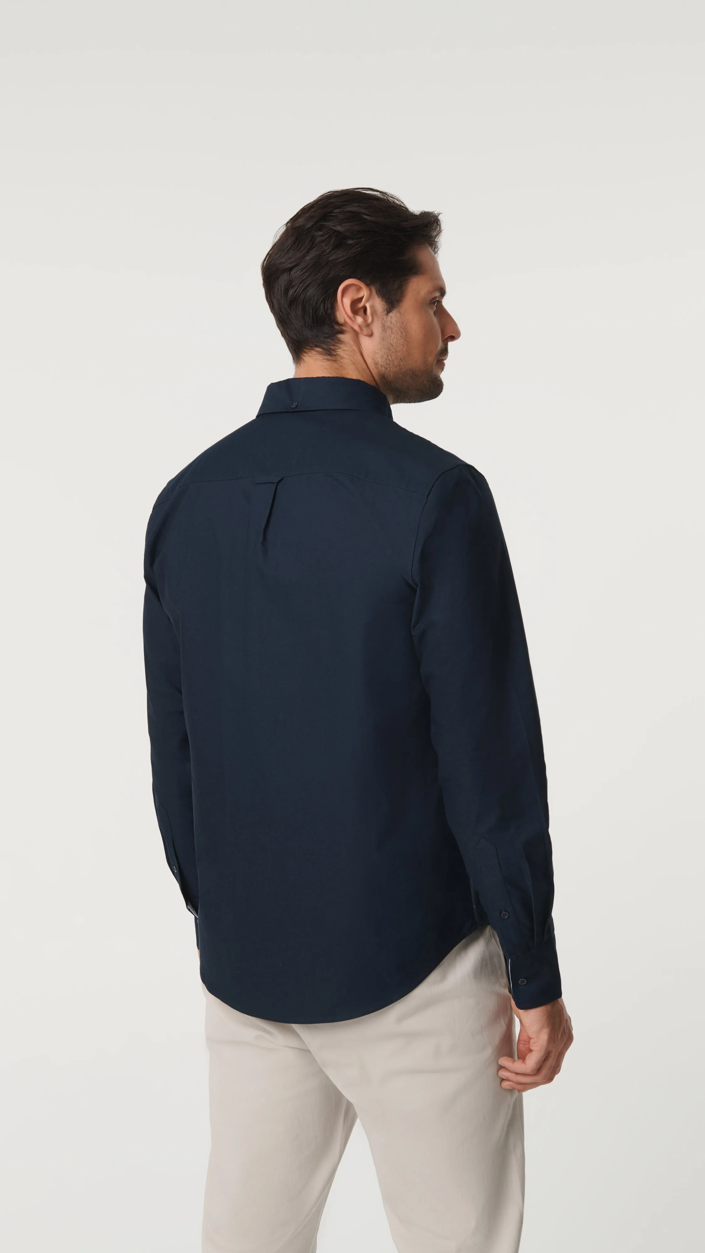 Oxford Cotton Shirt - Navy