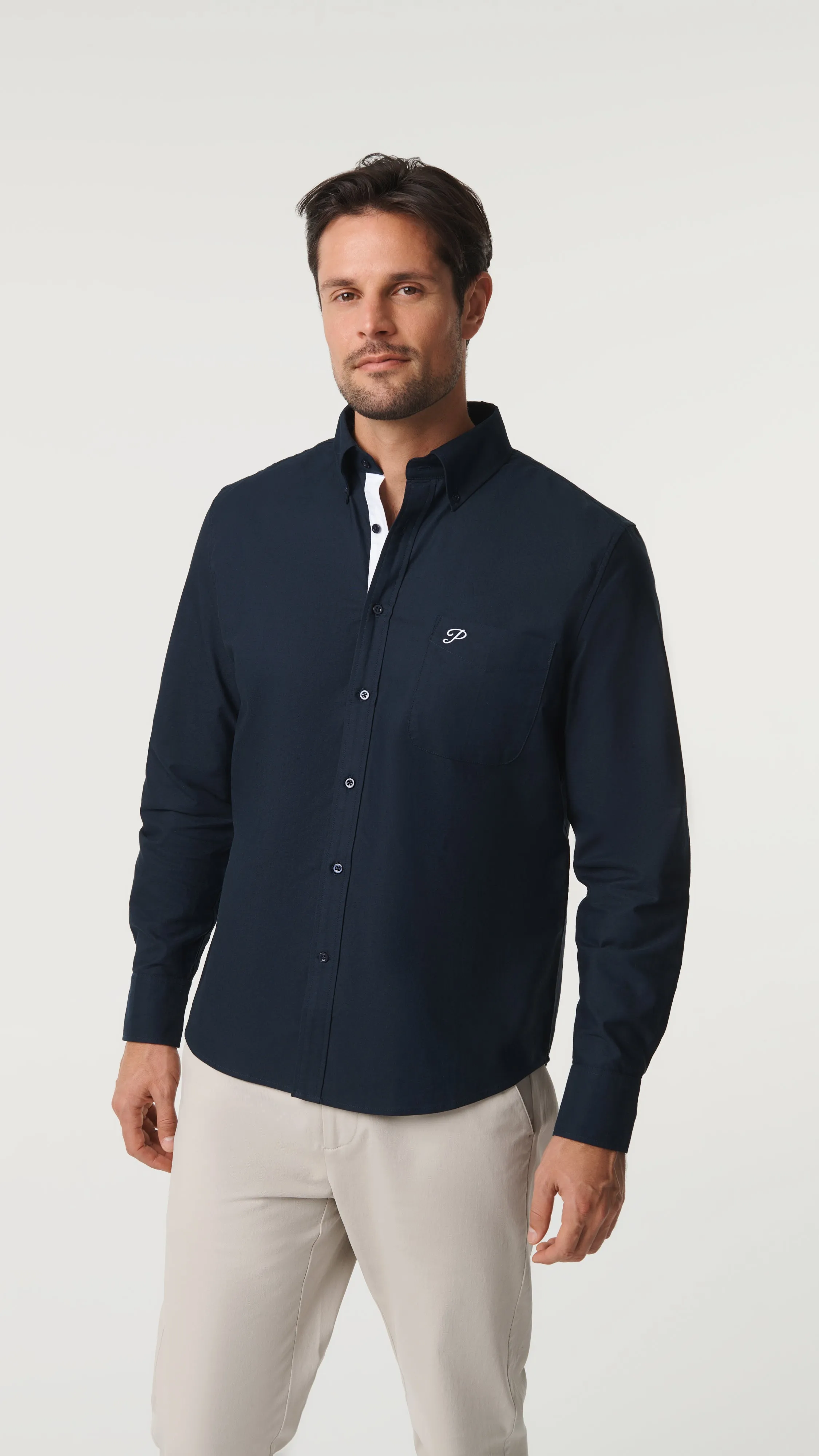 Oxford Cotton Shirt - Navy