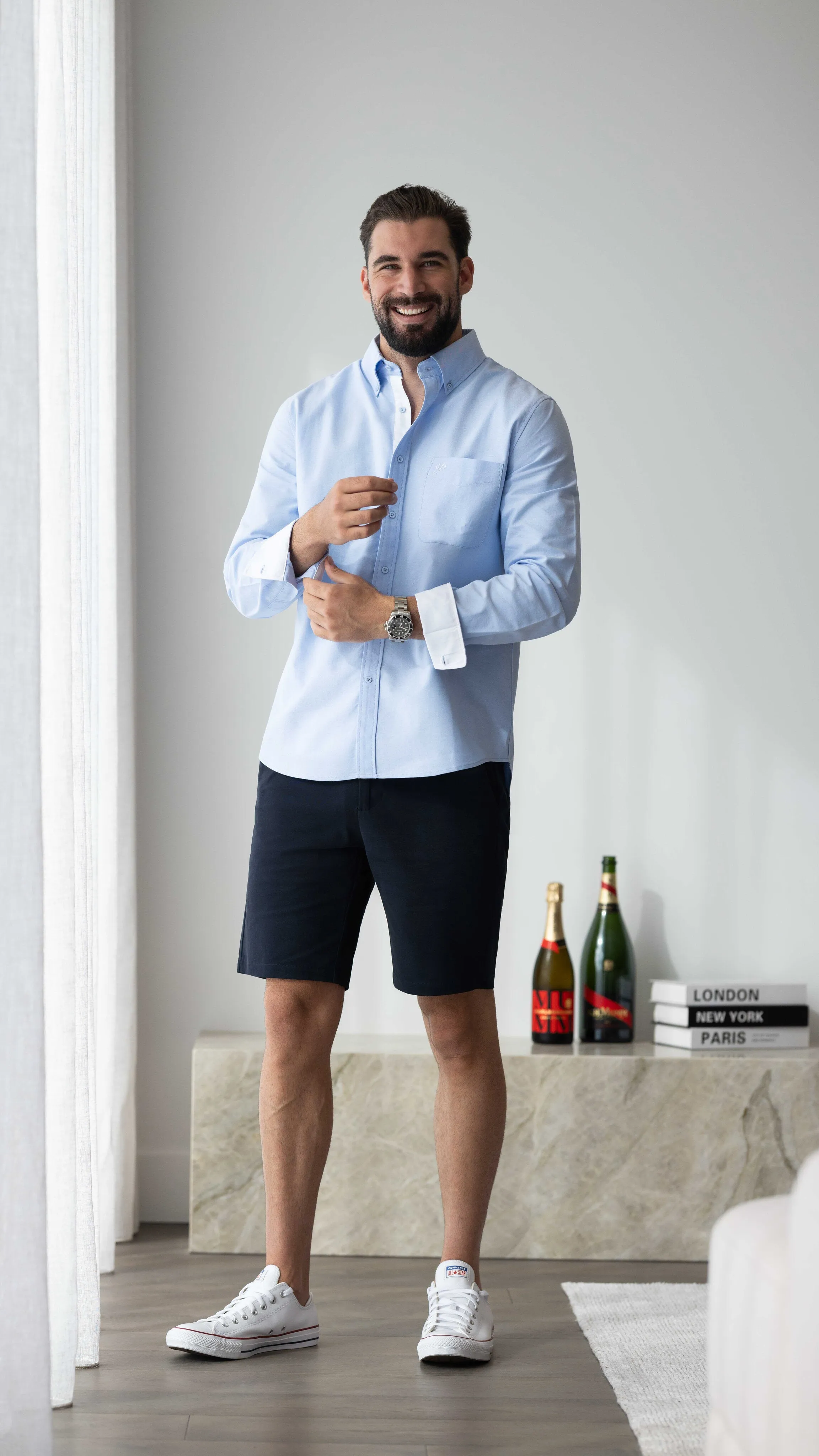 Oxford Cotton Shirt - Sky