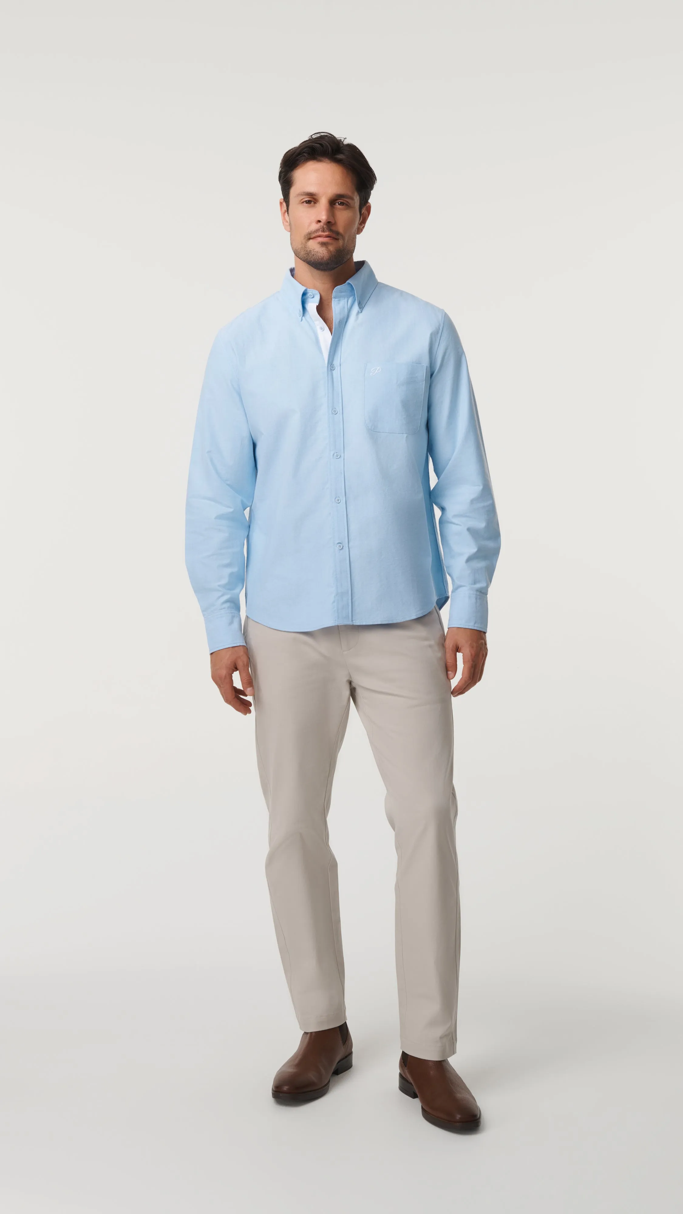 Oxford Cotton Shirt - Sky