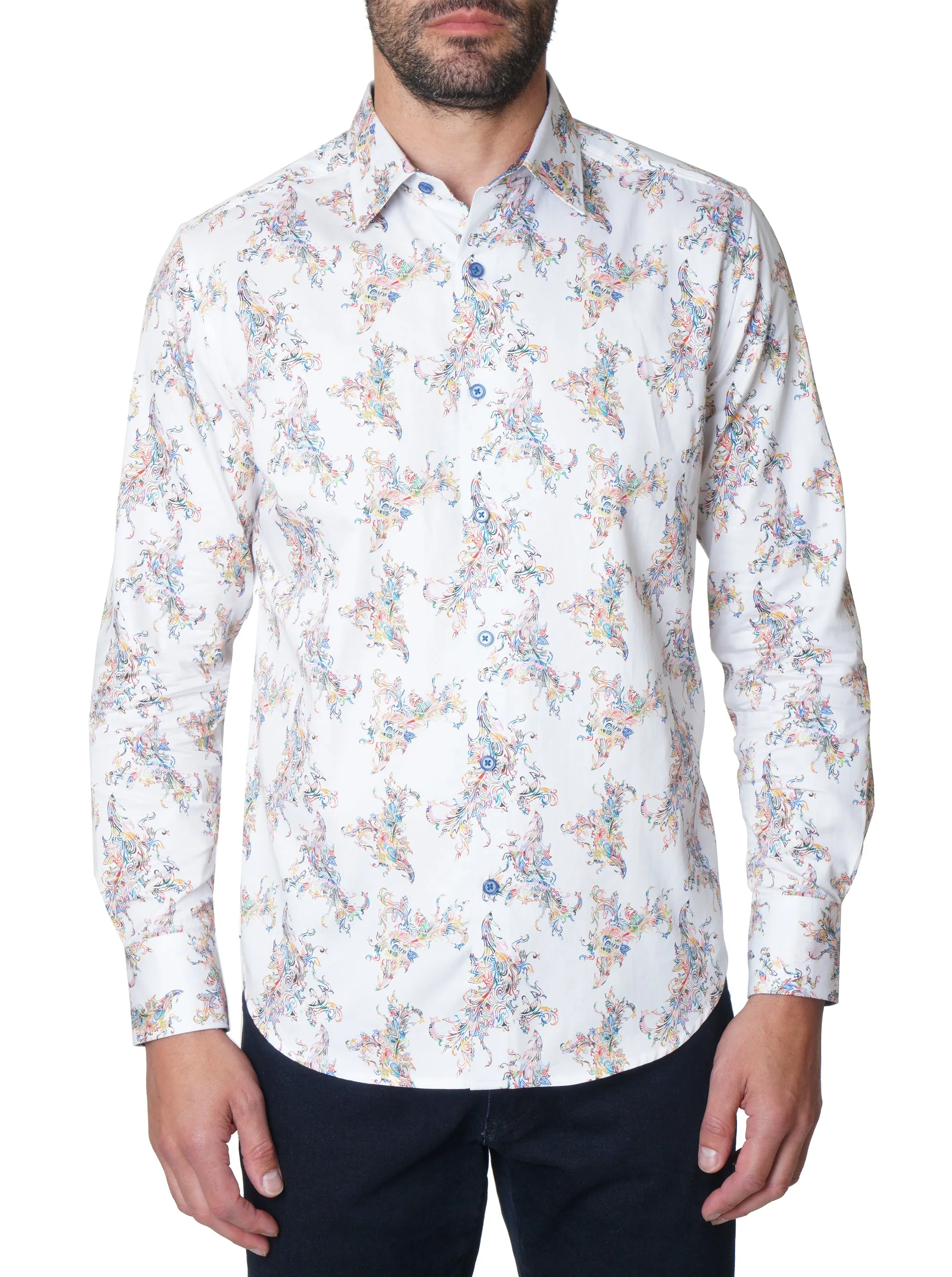PAGANO LONG SLEEVE BUTTON DOWN SHIRT
