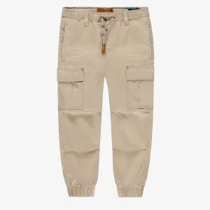 Pantalon beige avec poches cargo, enfant || Beige pants with cargo pockets, child