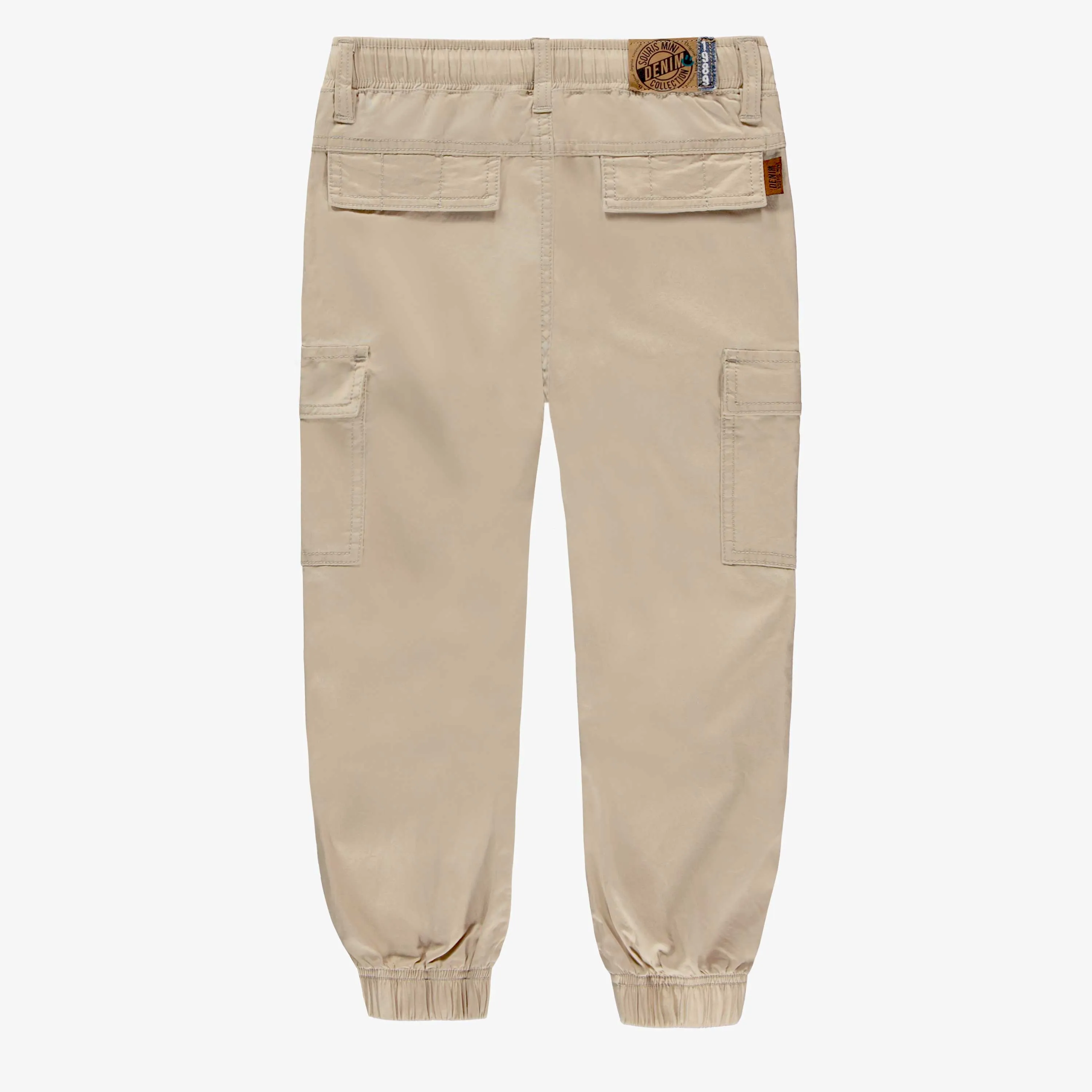 Pantalon beige avec poches cargo, enfant || Beige pants with cargo pockets, child