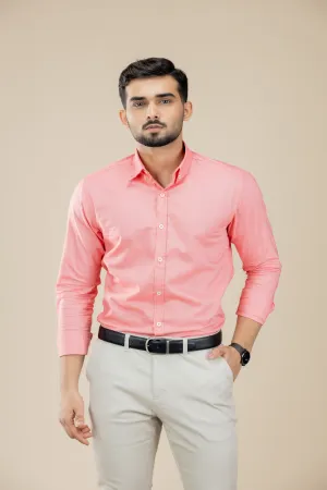 Paste Red Washed Oxford Long Sleeve Shirt