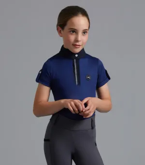 PEI Amia Girls Riding Shirt (Blue)
