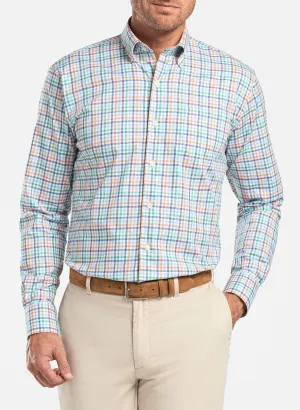 Peter Millar Men's Baker Island Cotton Sport Shirt - COTTAGE BLUE