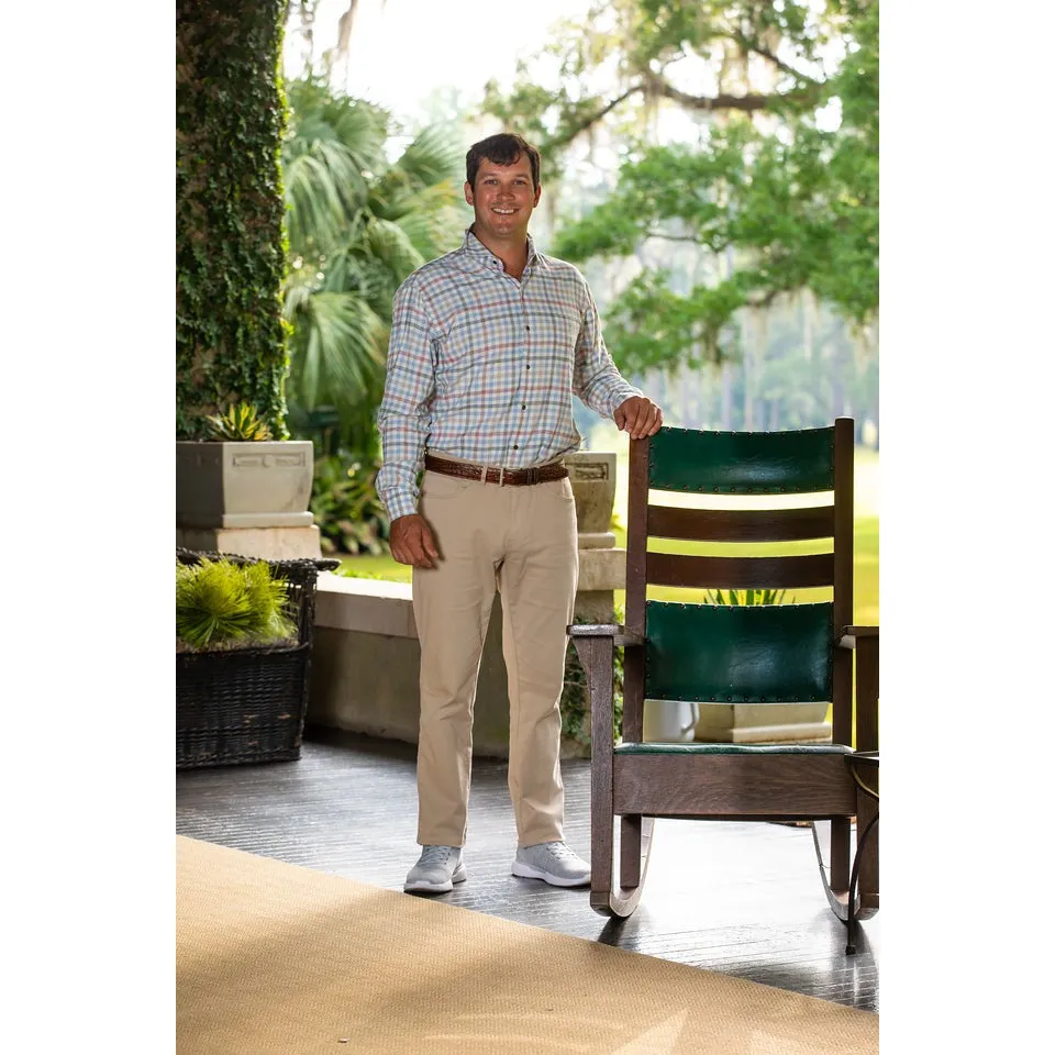 Peter Millar White Rock Cotton Sport Shirt