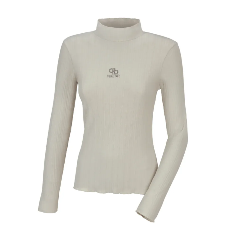 Pikeur selection roll neck top in Vintage mint