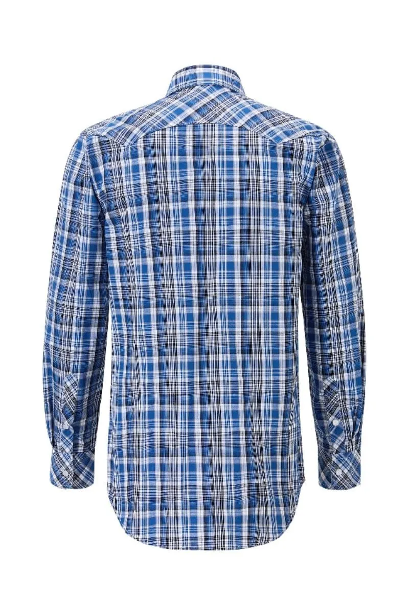 Pilbara Shirt Mens Western Snap Button Check