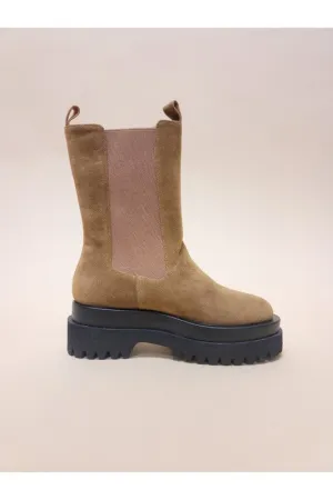 Platform Casual Midi Combat Boots