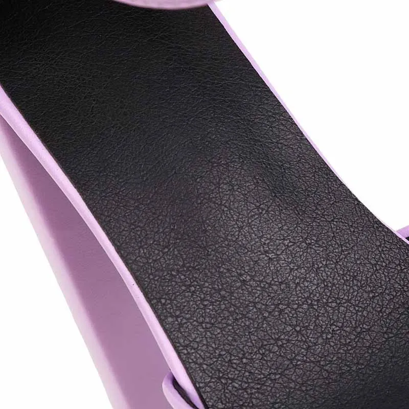 Platform Chunky Heels for Women With Block Heel and Ankle Strap