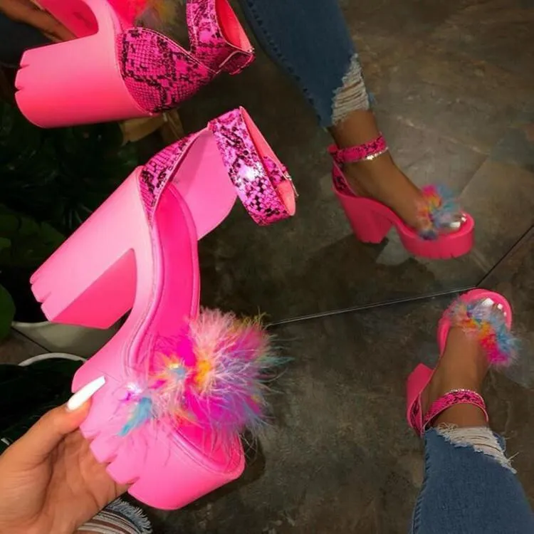 Platform Chunky Heels