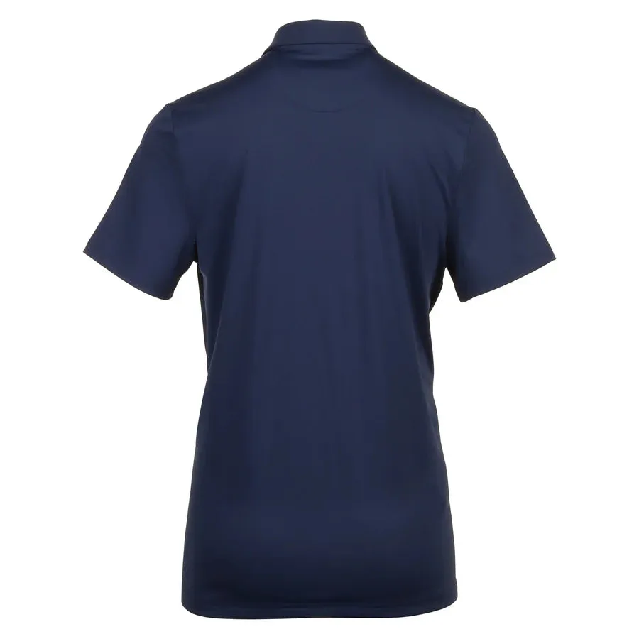 Polo de golf a rayas con diseño de pingüino Got Game