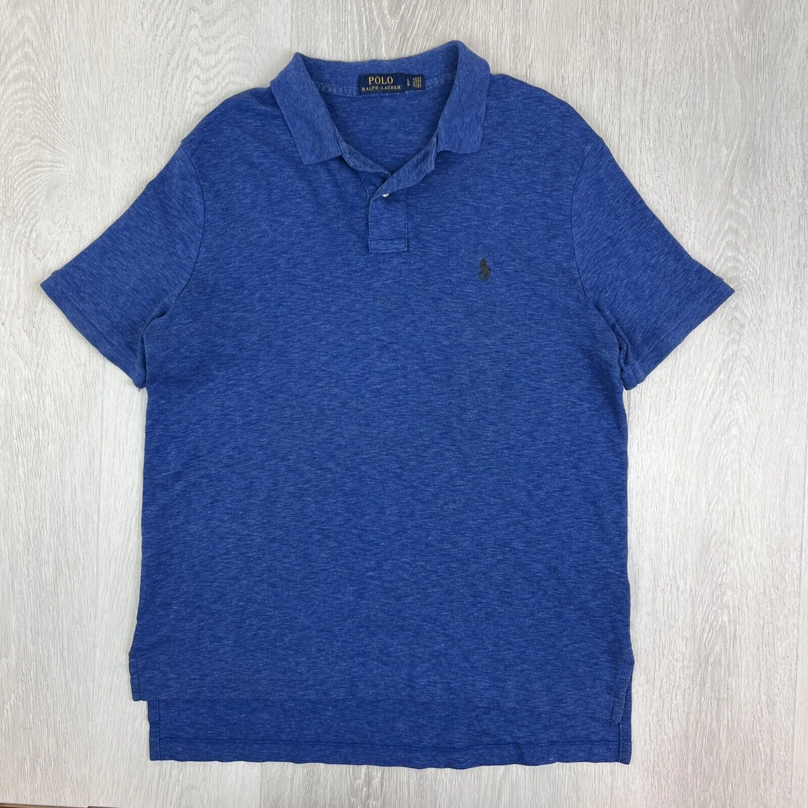 Polo Ralph Lauren Mens Navy Blue Polo Shirt Size Large