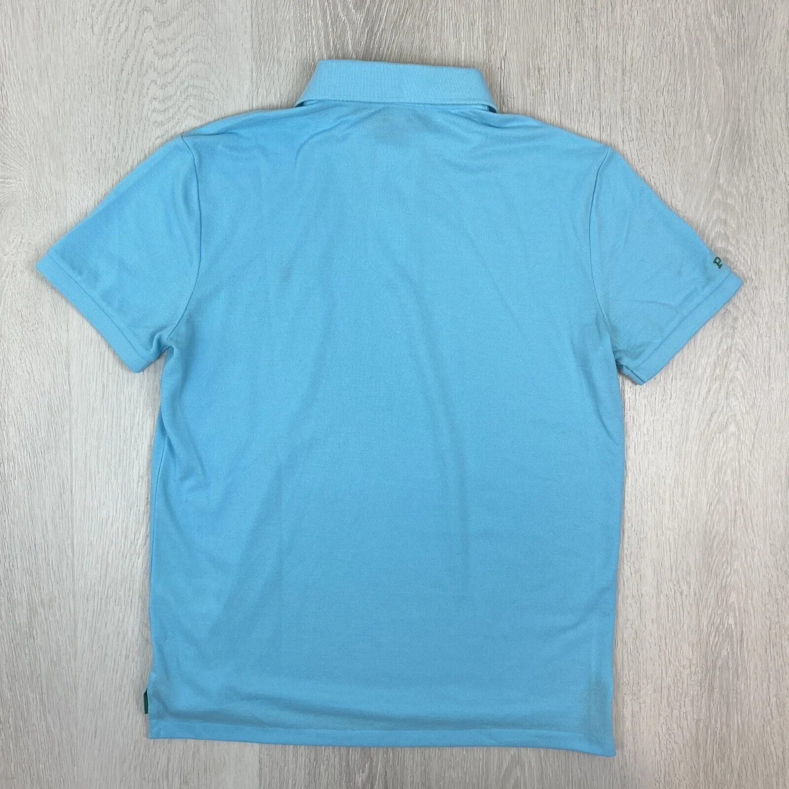 Polo Ralph Lauren Mens The Earth Polo Custom Slim Fit Blue Polo Shirt Size M