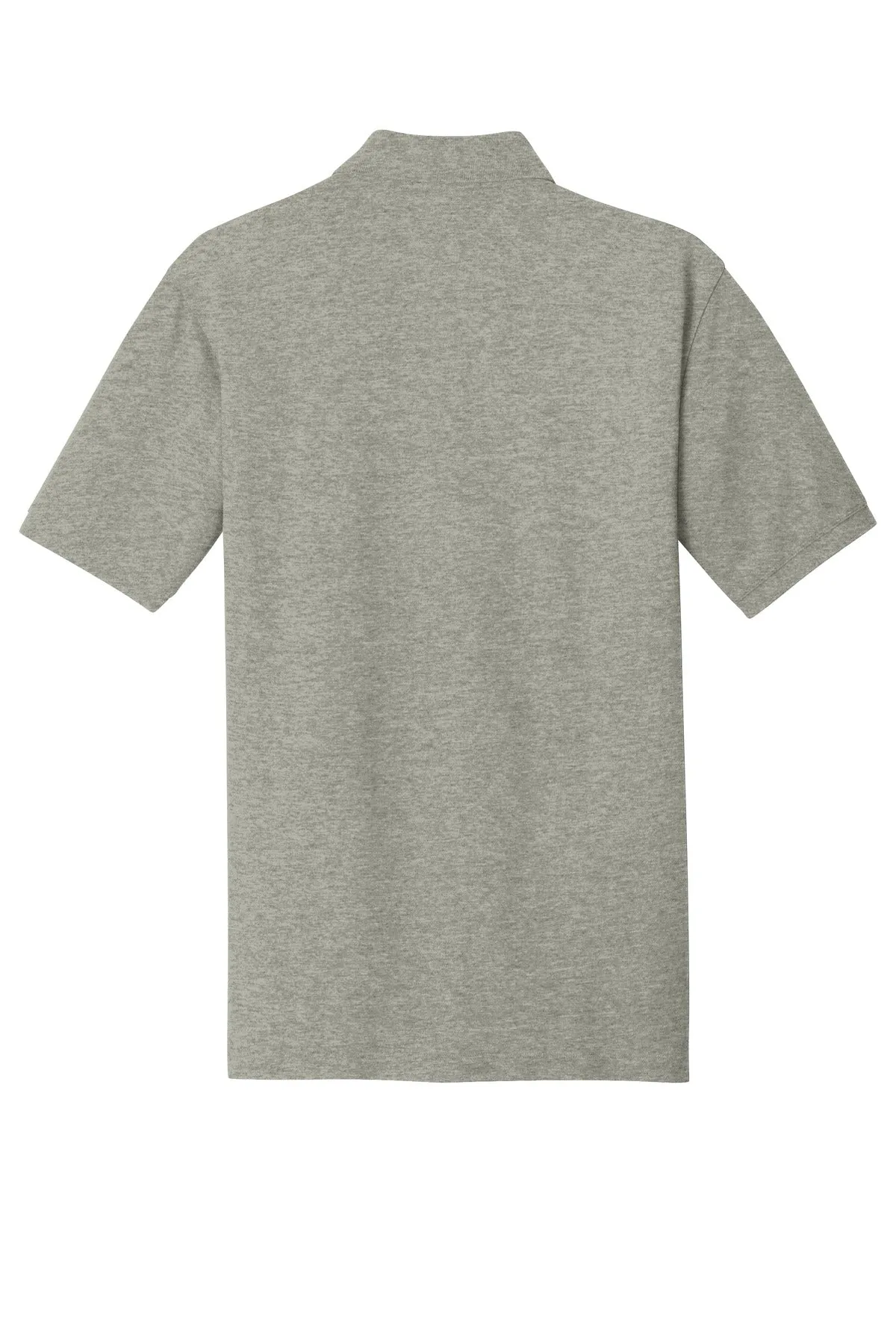 Port Authority EZCotton Polo. K8000 Oxford Heather
