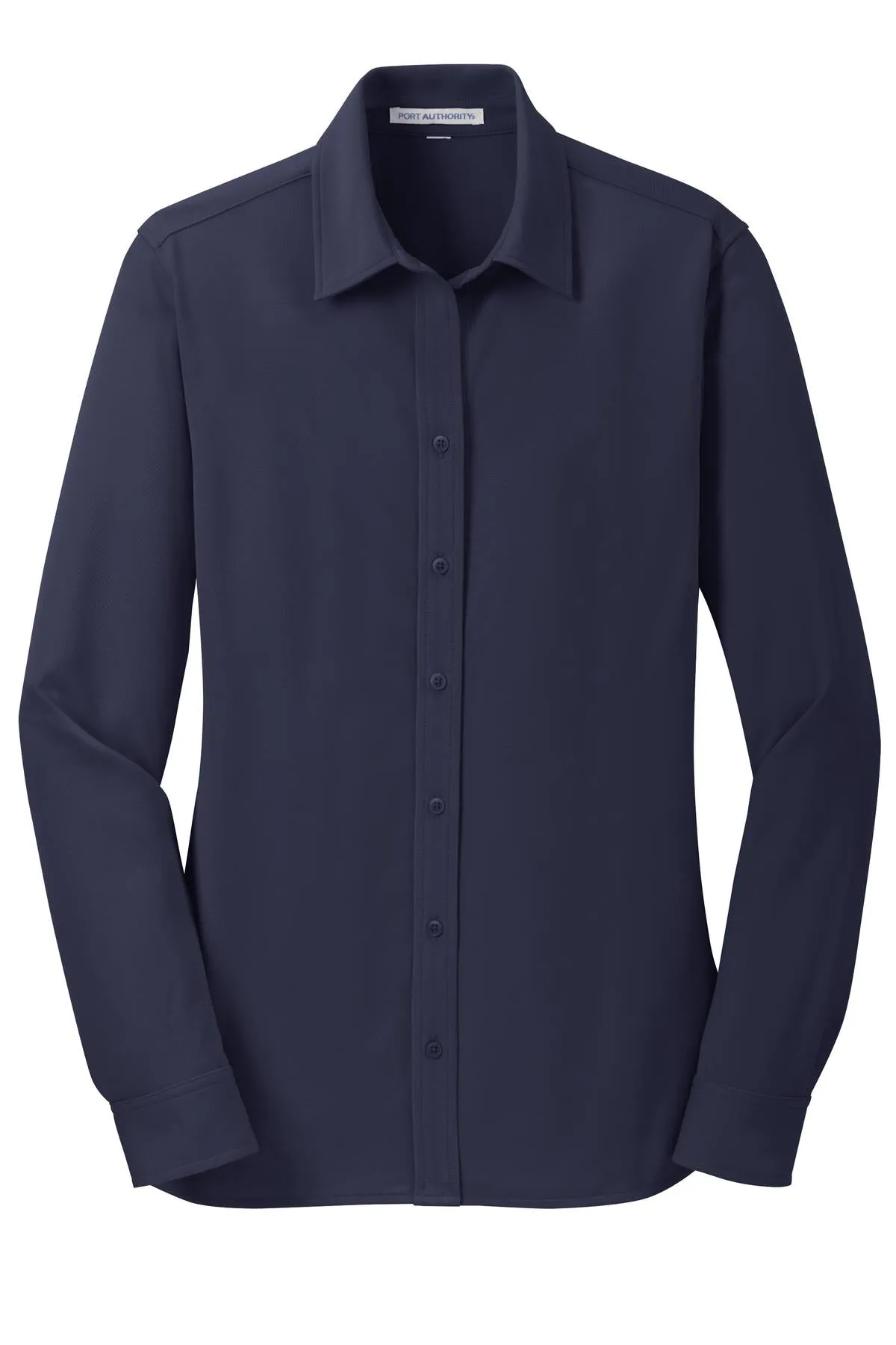 Port Authority Women's Dimension Knit Dress Shirt. L570 Dark Navy