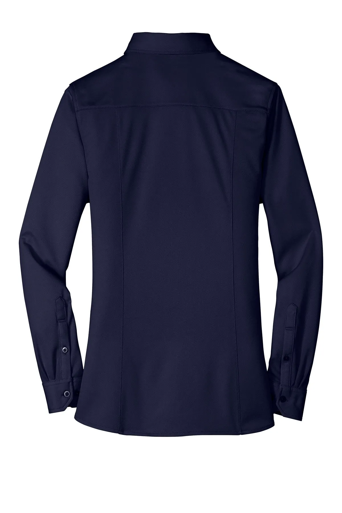 Port Authority Women's Dimension Knit Dress Shirt. L570 Dark Navy