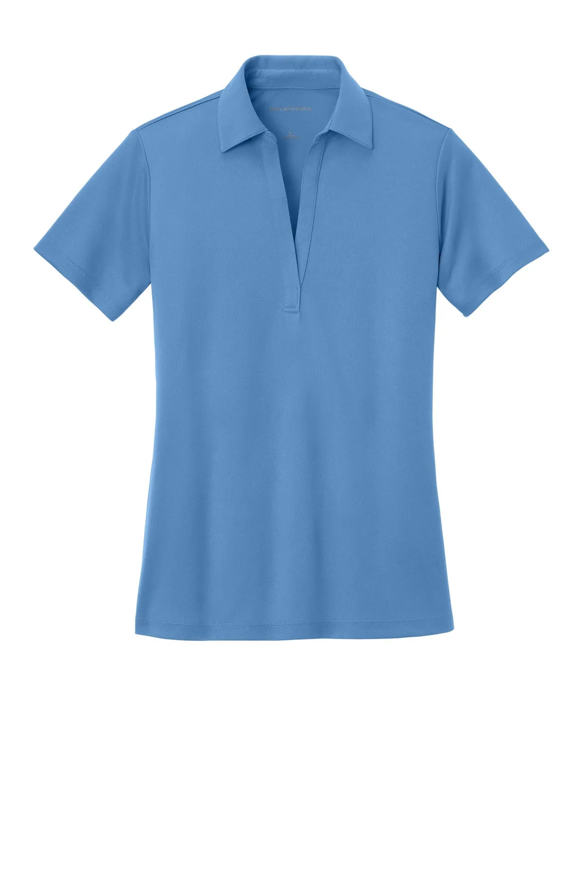 Port Authority Women's Silk Touch Performance Polo. L540 Carolina Blue