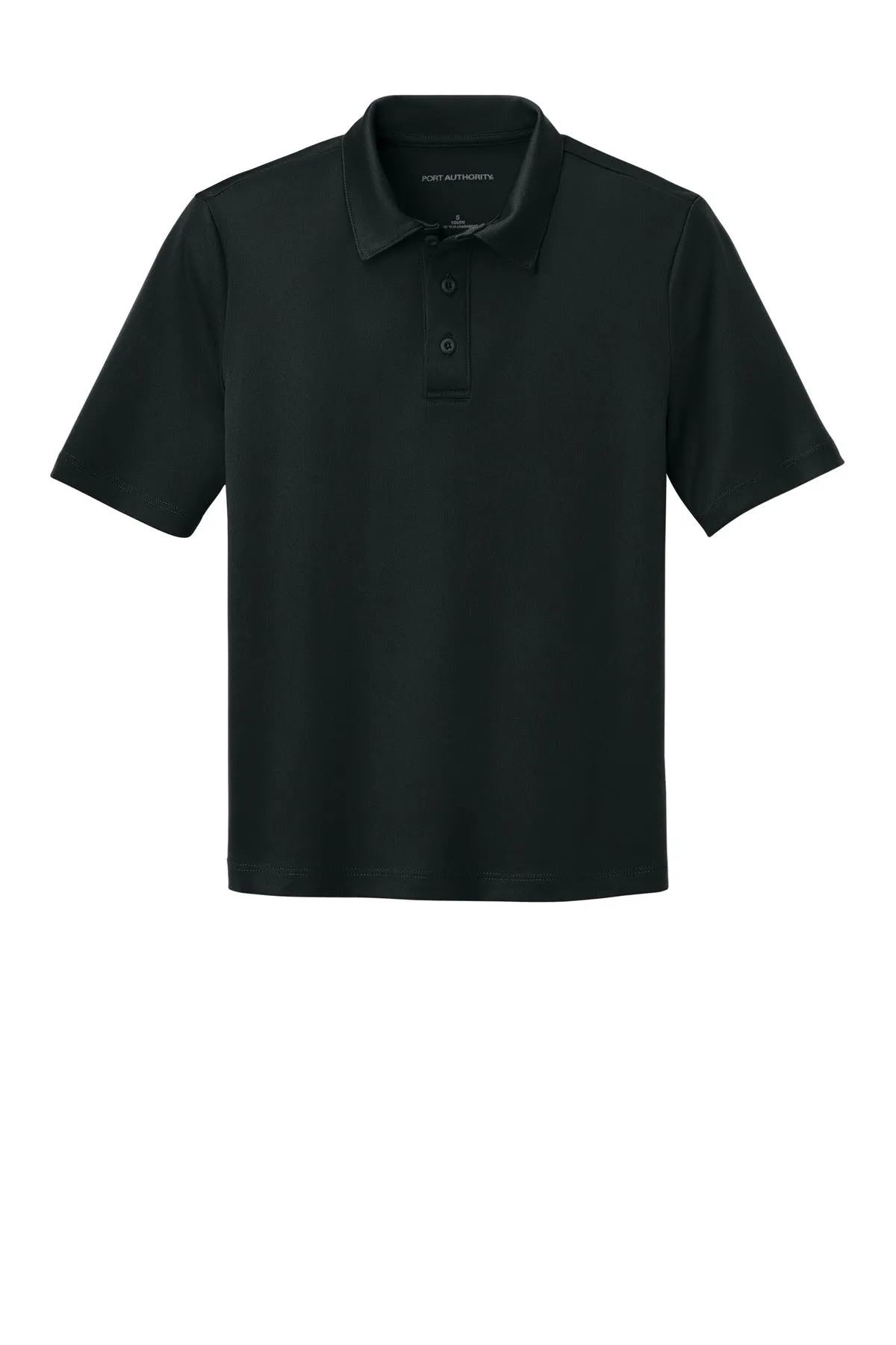 Port Authority Youth Silk Touch Performance Polo. Y540 Black