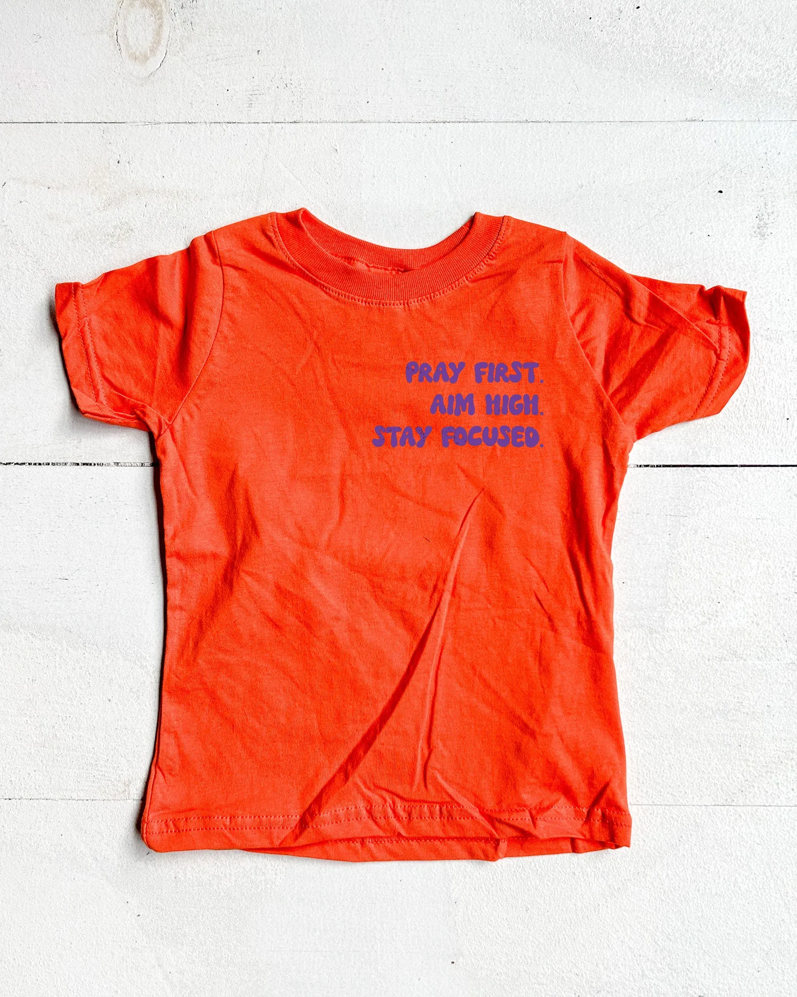 Pray. Aim. Focus. Kids T-shirt