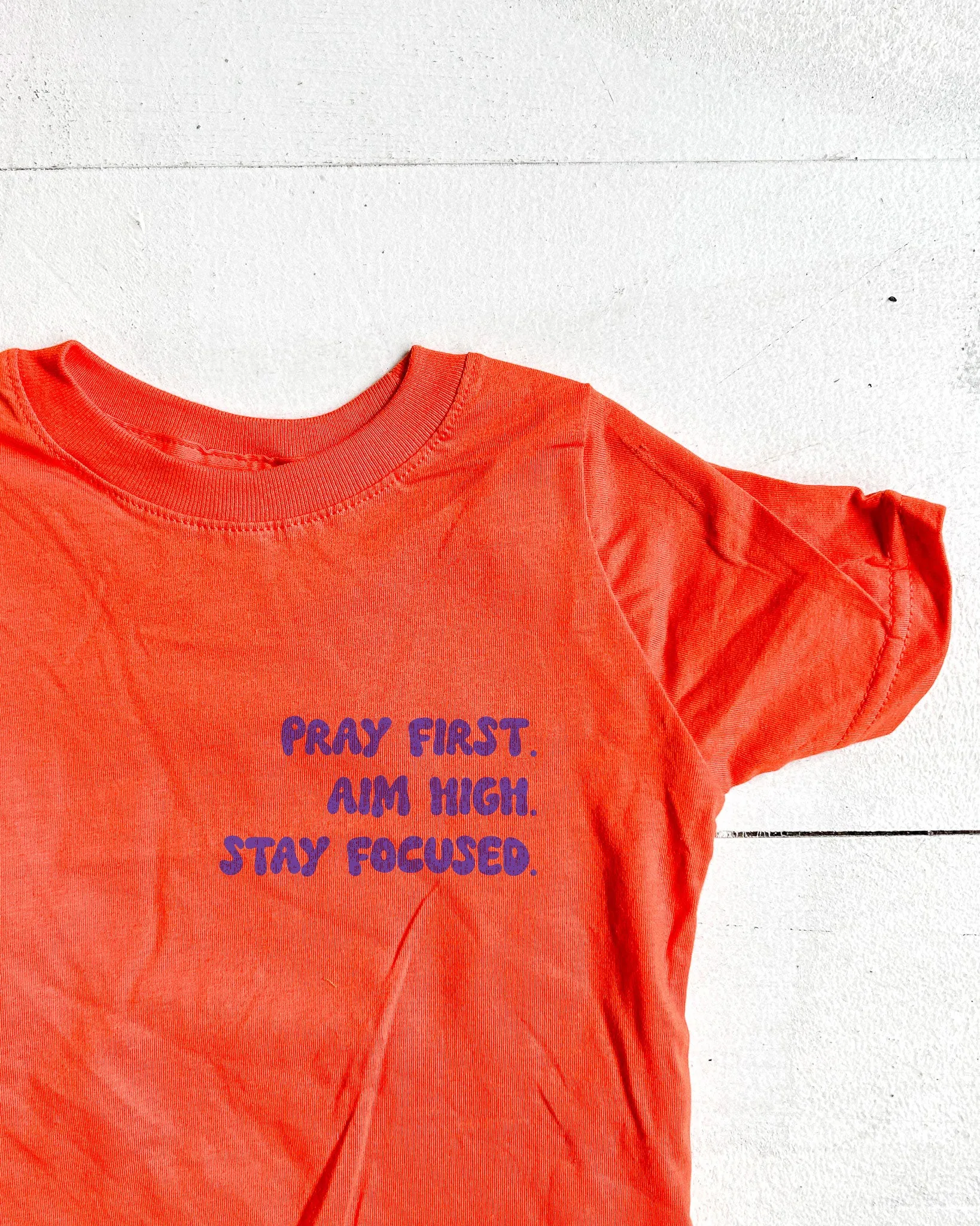 Pray. Aim. Focus. Kids T-shirt